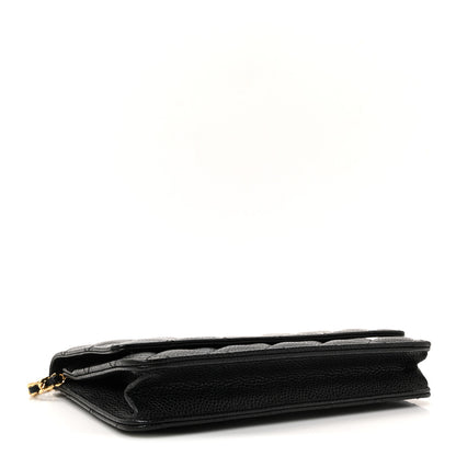 Chanel Caviar Quilted Wallet on Chain WOC Black 7 of 21