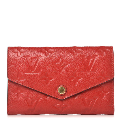 Louis Vuitton Empreinte Compact Curieuse Wallet Cherry 1 of 6