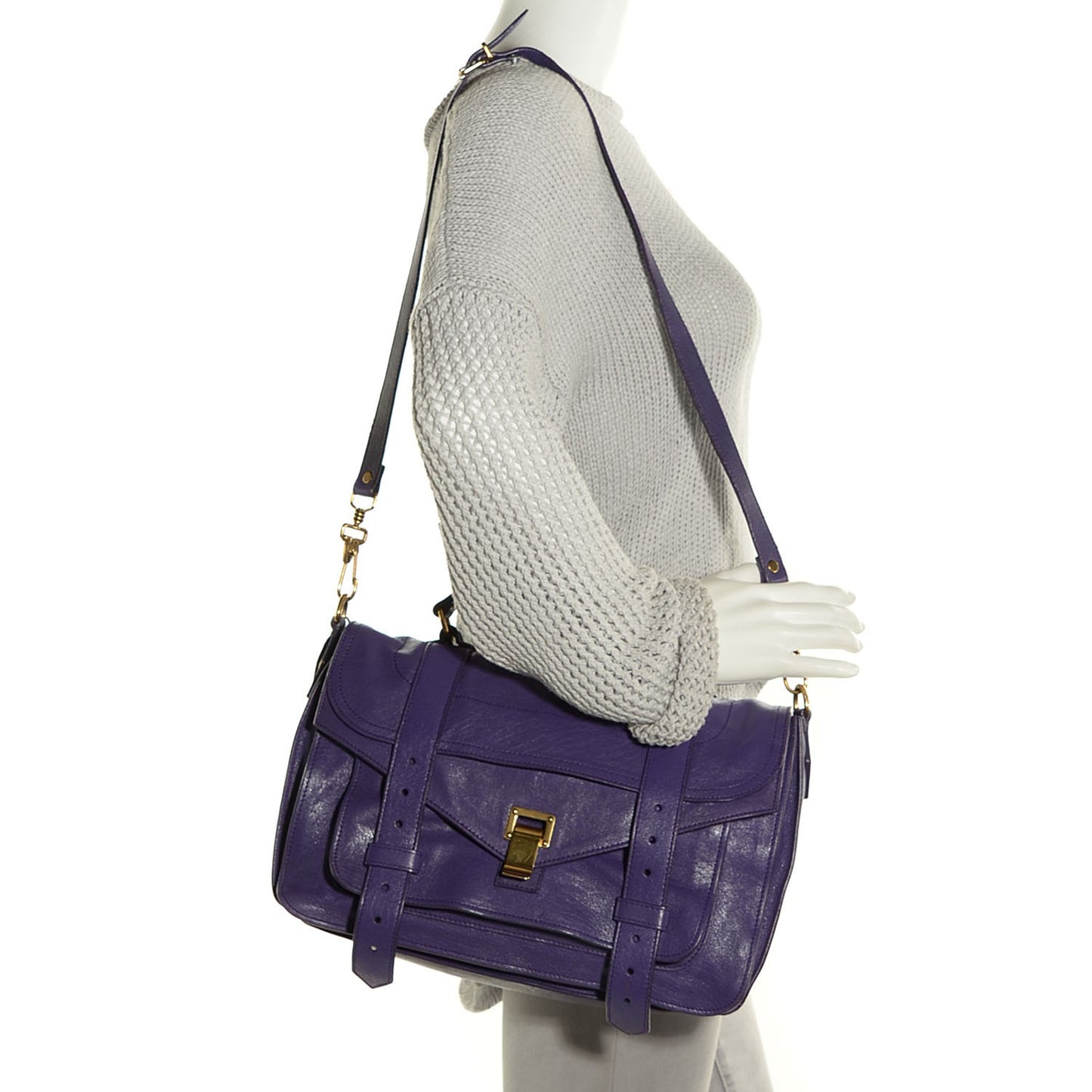 Lambskin Medium PS1 Satchel Violet