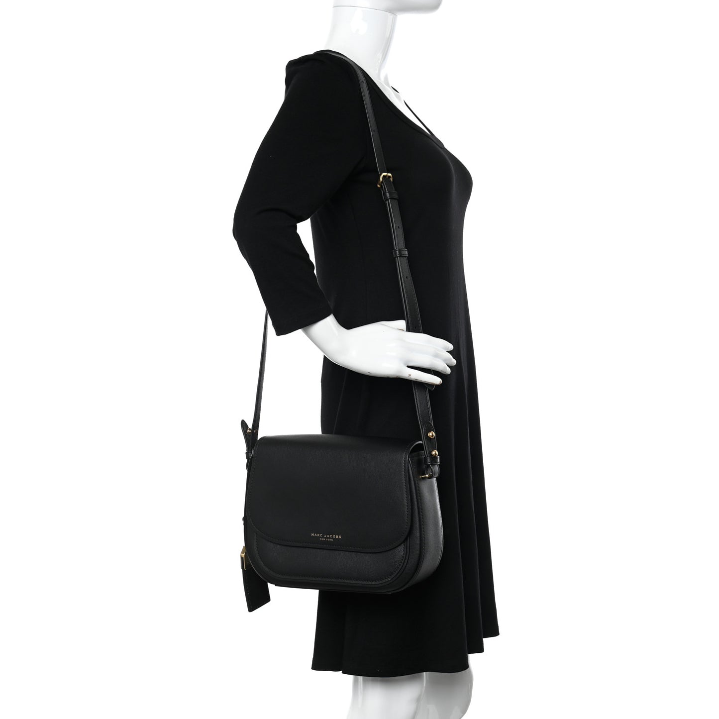Calfskin Mini Rider Crossbody Black