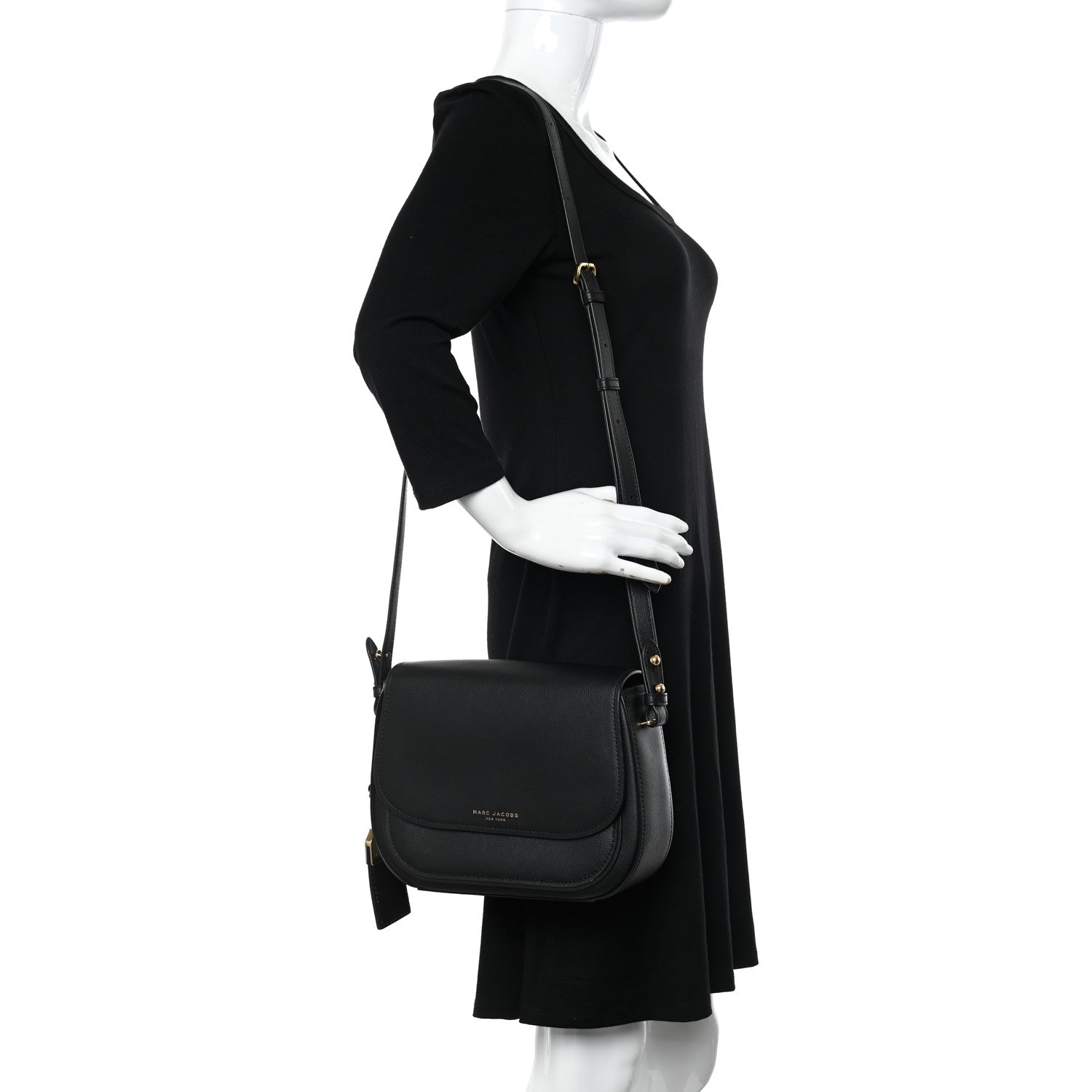 Marc Jacobs Calfskin Mini Rider Crossbody Black 2 of 16