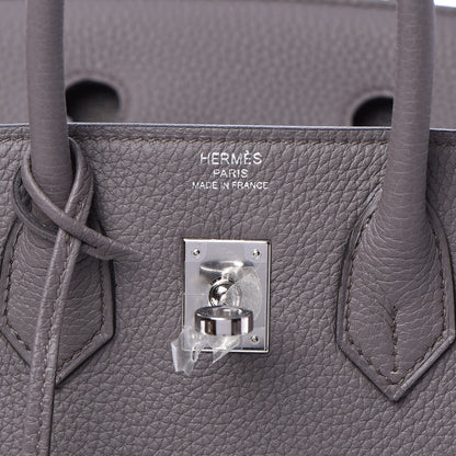 Hermes Togo Birkin 25 Etain 21 of 33