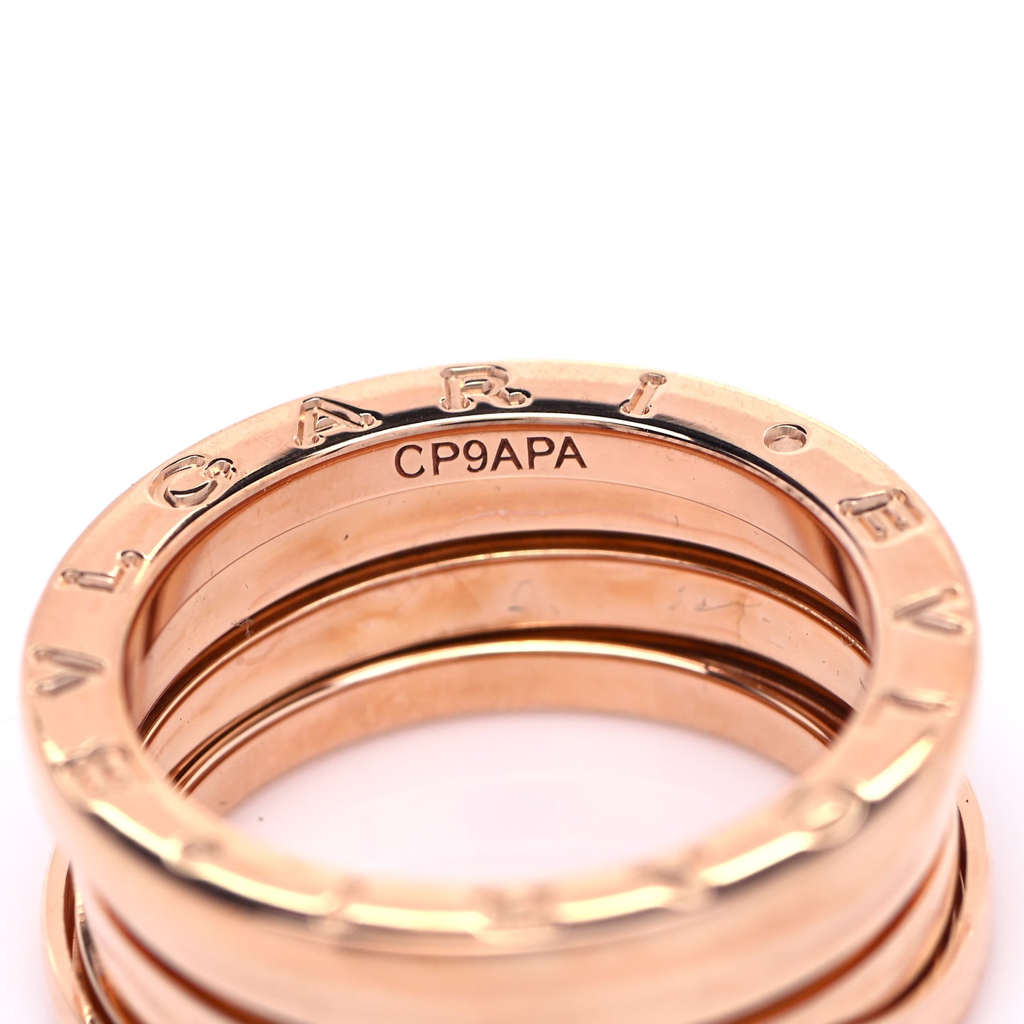 18K Rose Gold B.Zero1 Three-Band Ring 53 6.25