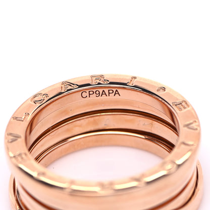 Bulgari 18K Rose Gold B.Zero1 Three-Band Ring 53 6.25 5 of 5