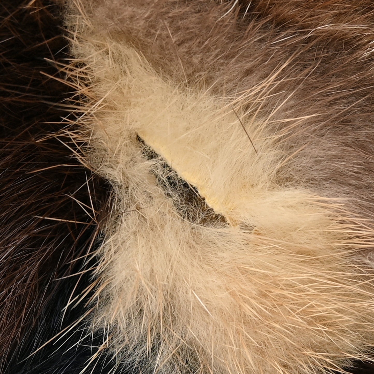 Mink Fur Medium Single Flap Multicolor