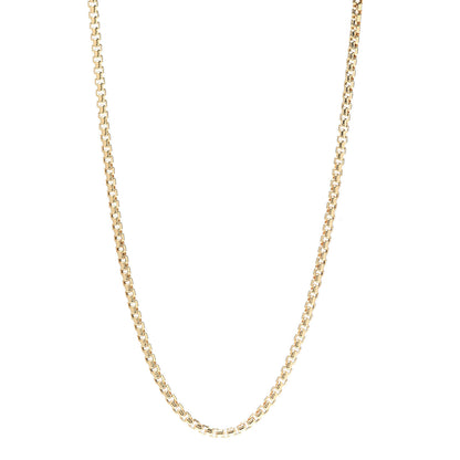 David Yurman 18K Yellow Gold 3.4mm Box Chain Necklace 20" 1 of 5