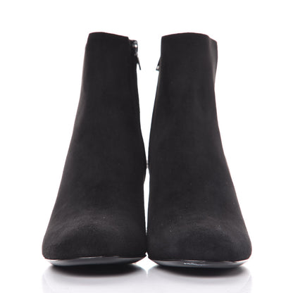 Saint Laurent Suede Crystal Studded Babies 70 Ankle Boots 38.5 Black 2 of 10