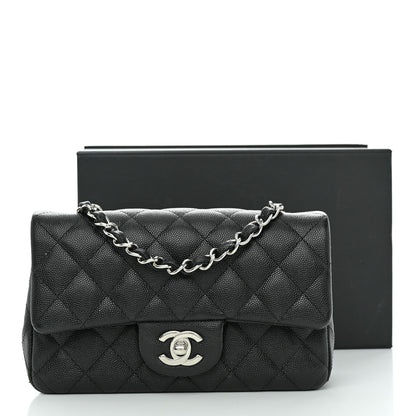 Chanel Caviar Quilted Mini Rectangular Flap Black 12 of 12