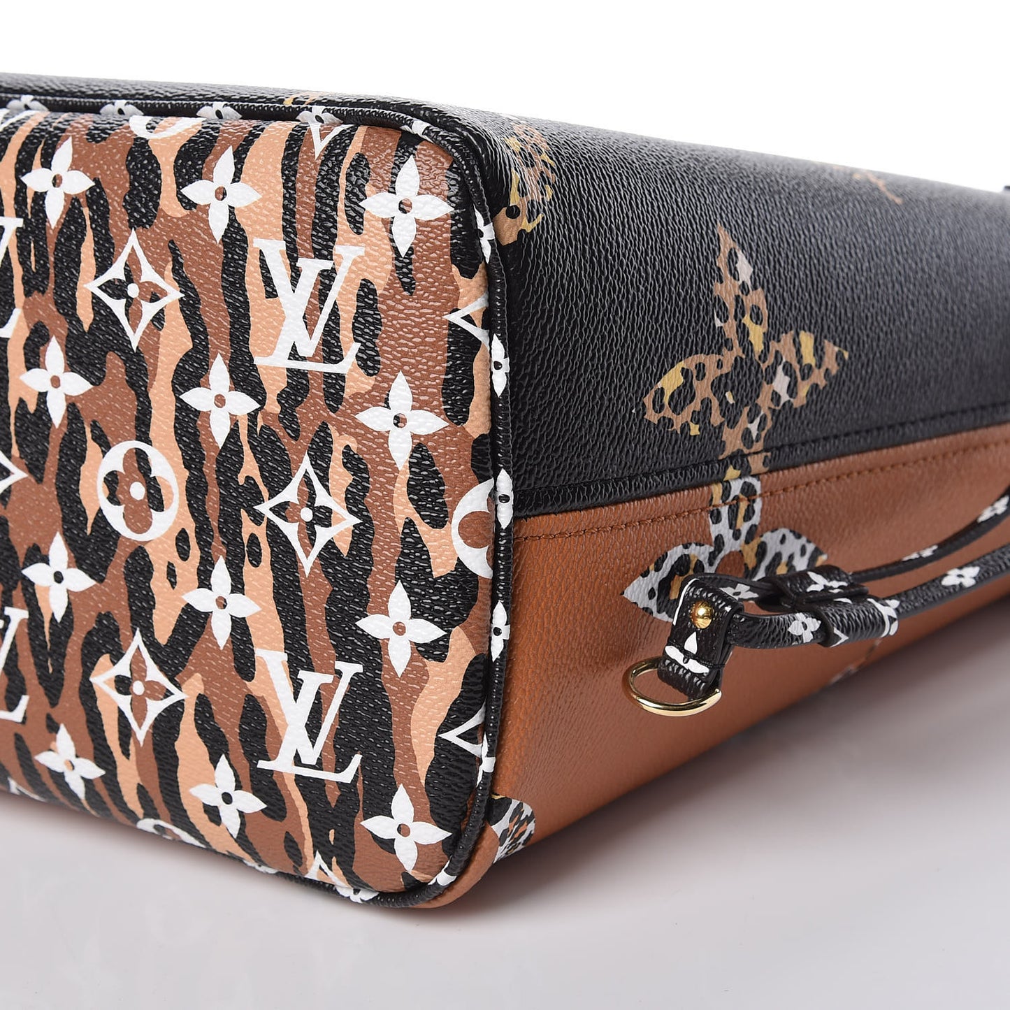 Monogram Giant Jungle Neverfull MM Black