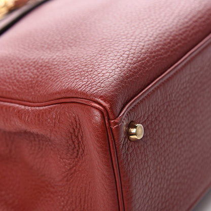 Hermes Taurillon Clemence Retourne Kelly 32 Rouge H 30 of 35