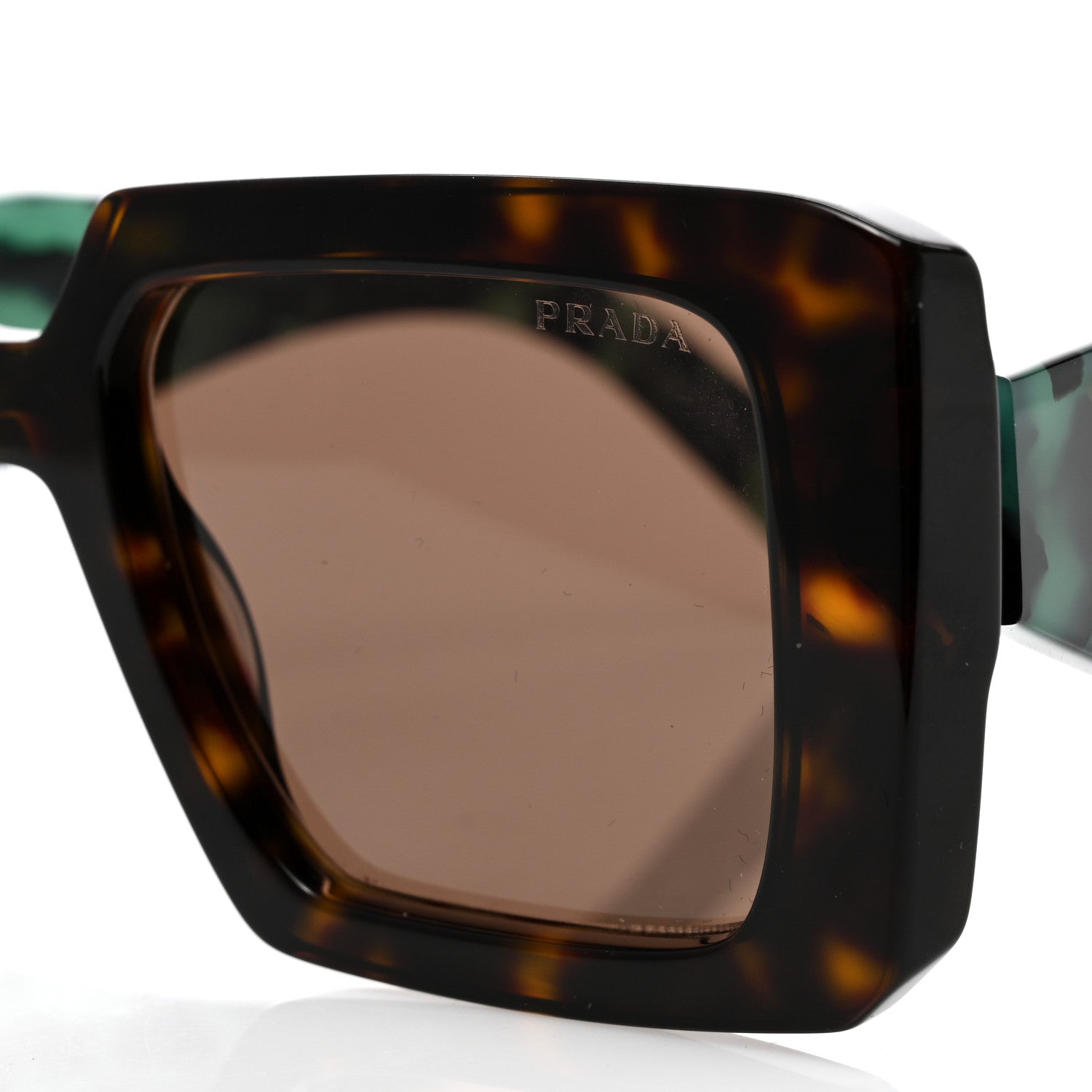 Prada Acetate Symbole Sunglasses SPR 23Y Red Tortoise 7 of 8
