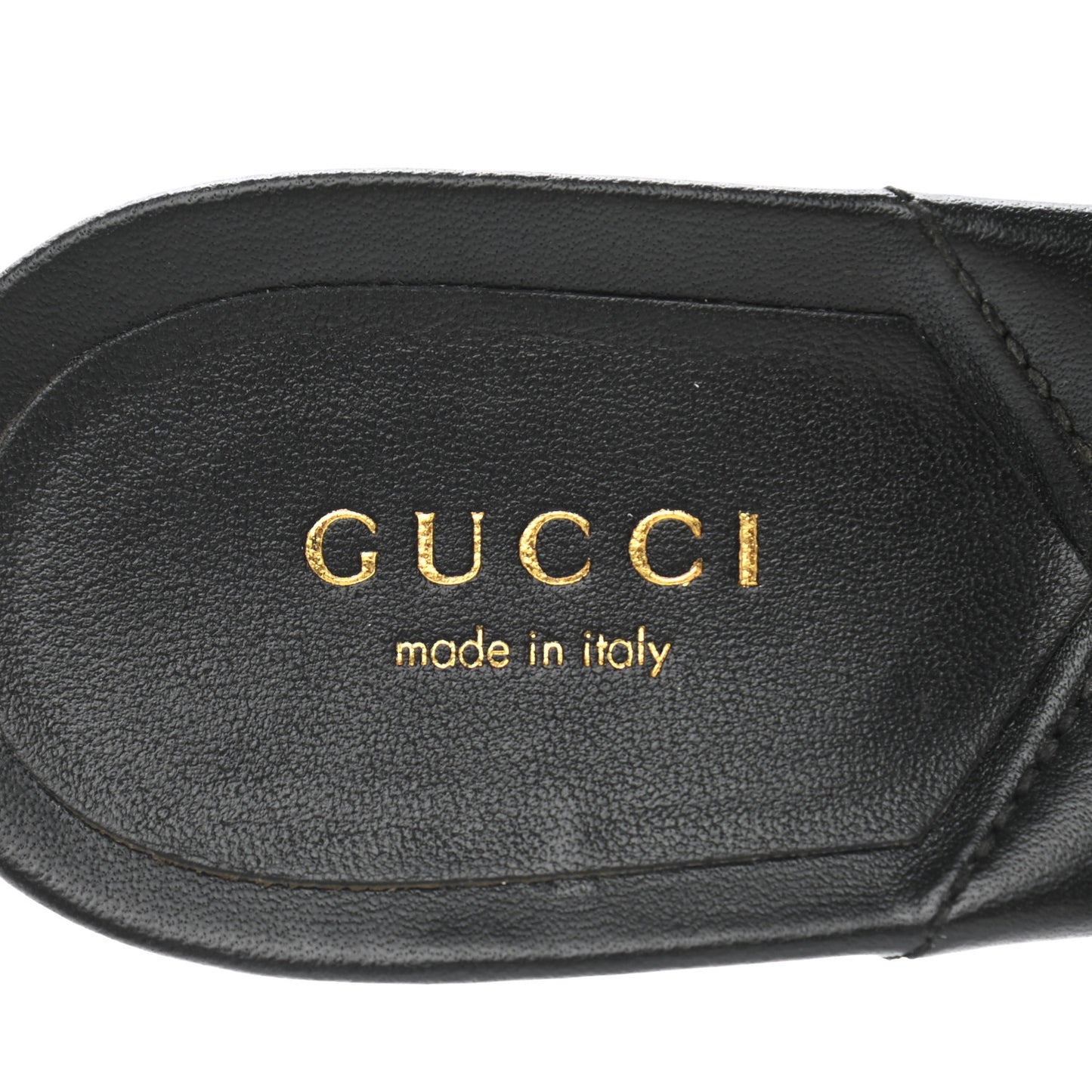 Nappa Matelasse GG Marmont 75mm Slide Sandals 39 Black
