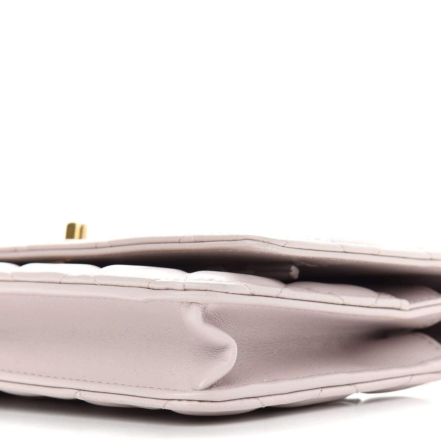 Chanel Lambskin Quilted Pearl Crush Wallet on Chain WOC Beige 10 of 10