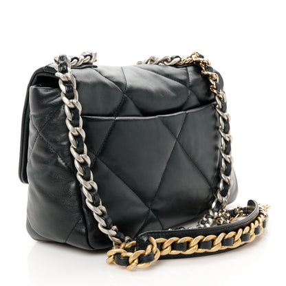 Chanel Lambskin Quilted Medium Chanel 19 Flap Black 3 of 11