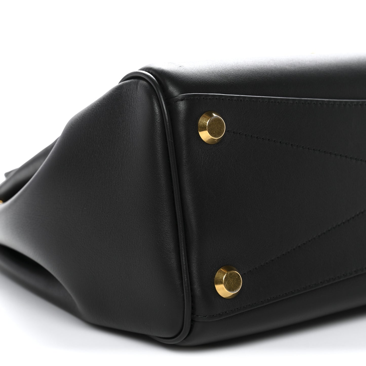 Smooth Calfskin Small Bel Air Carry All Bag Black