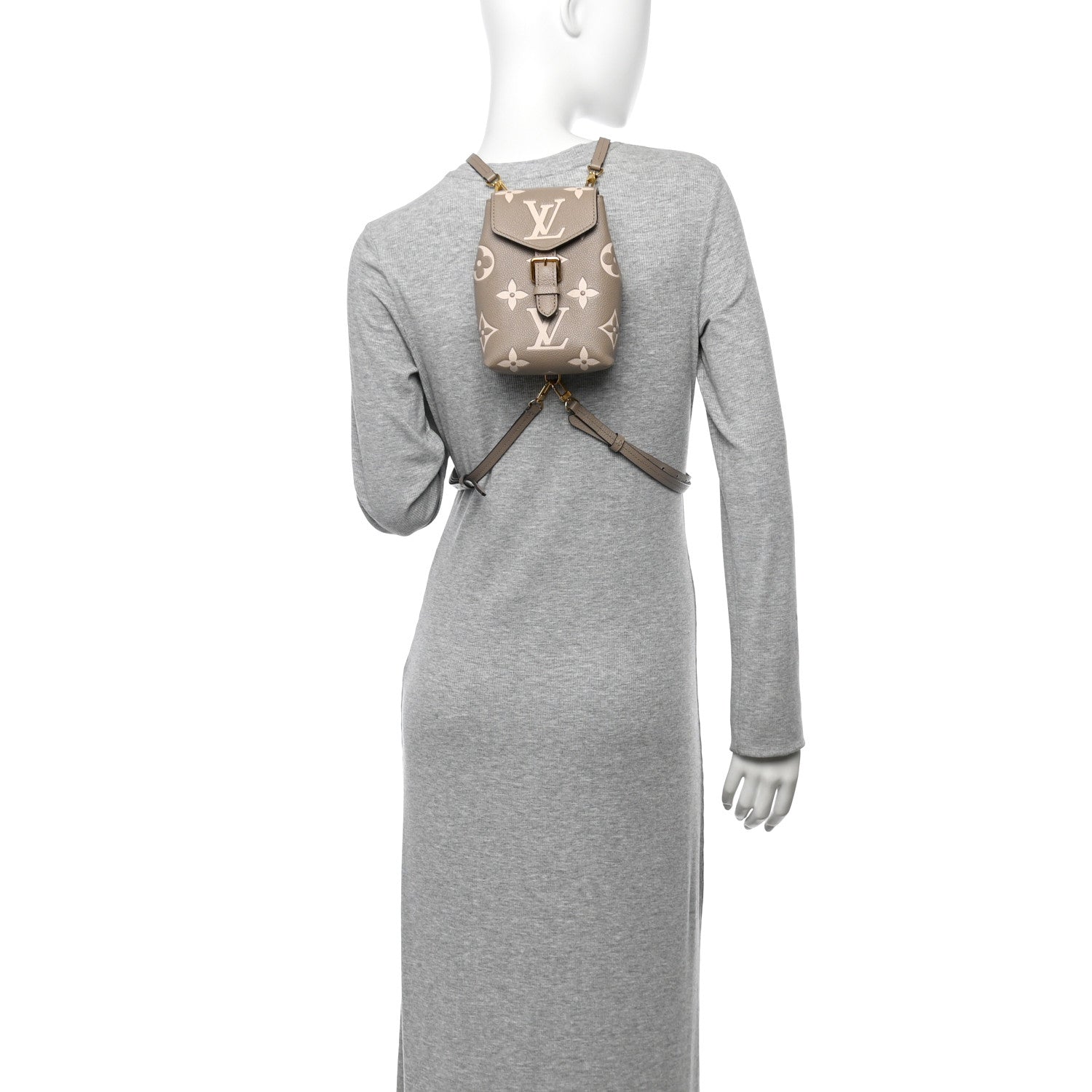 Louis Vuitton Empreinte Monogram Giant Tiny Backpack Tourterelle Cream 2 of 10