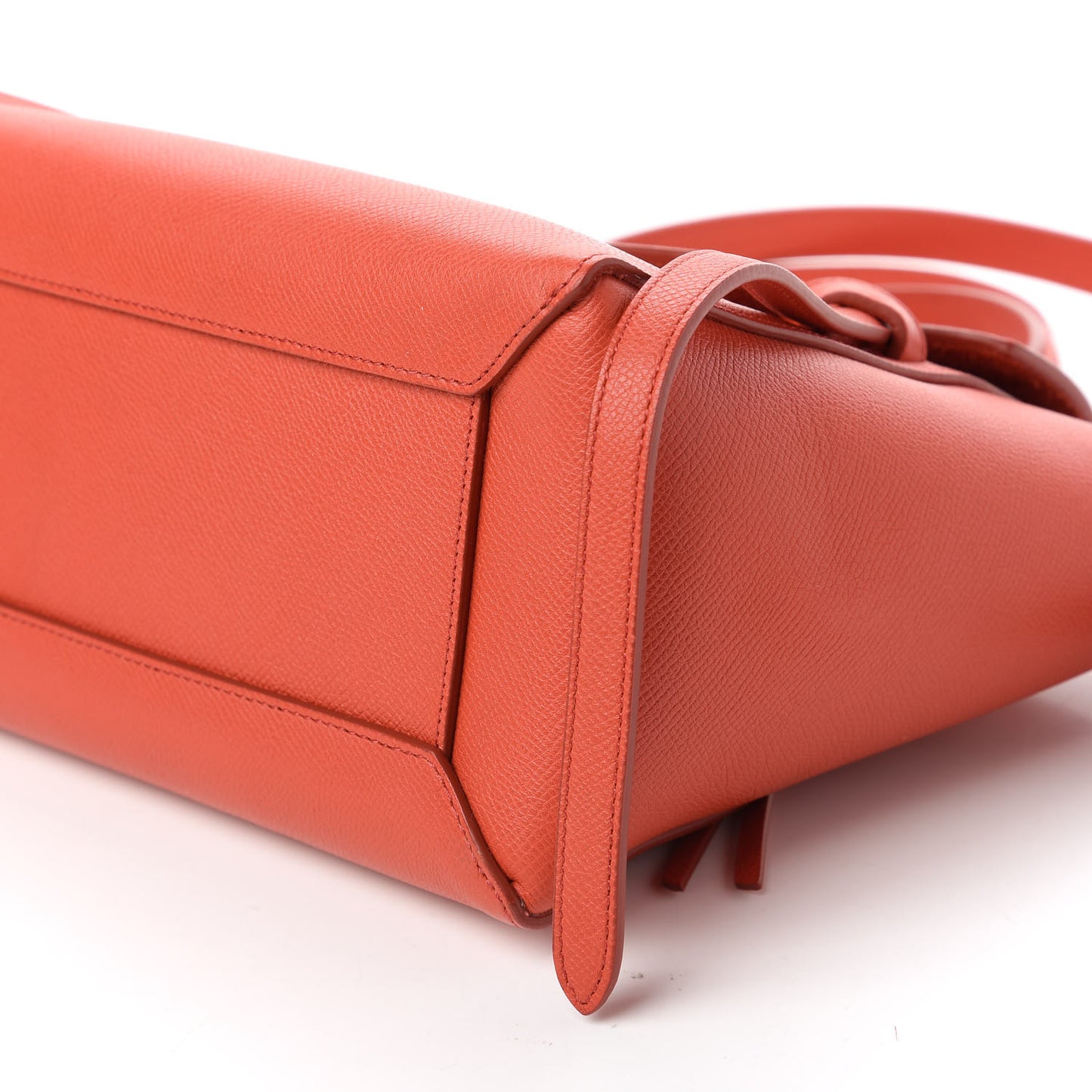 Baby Grained Calfskin Micro Belt Bag Poppy