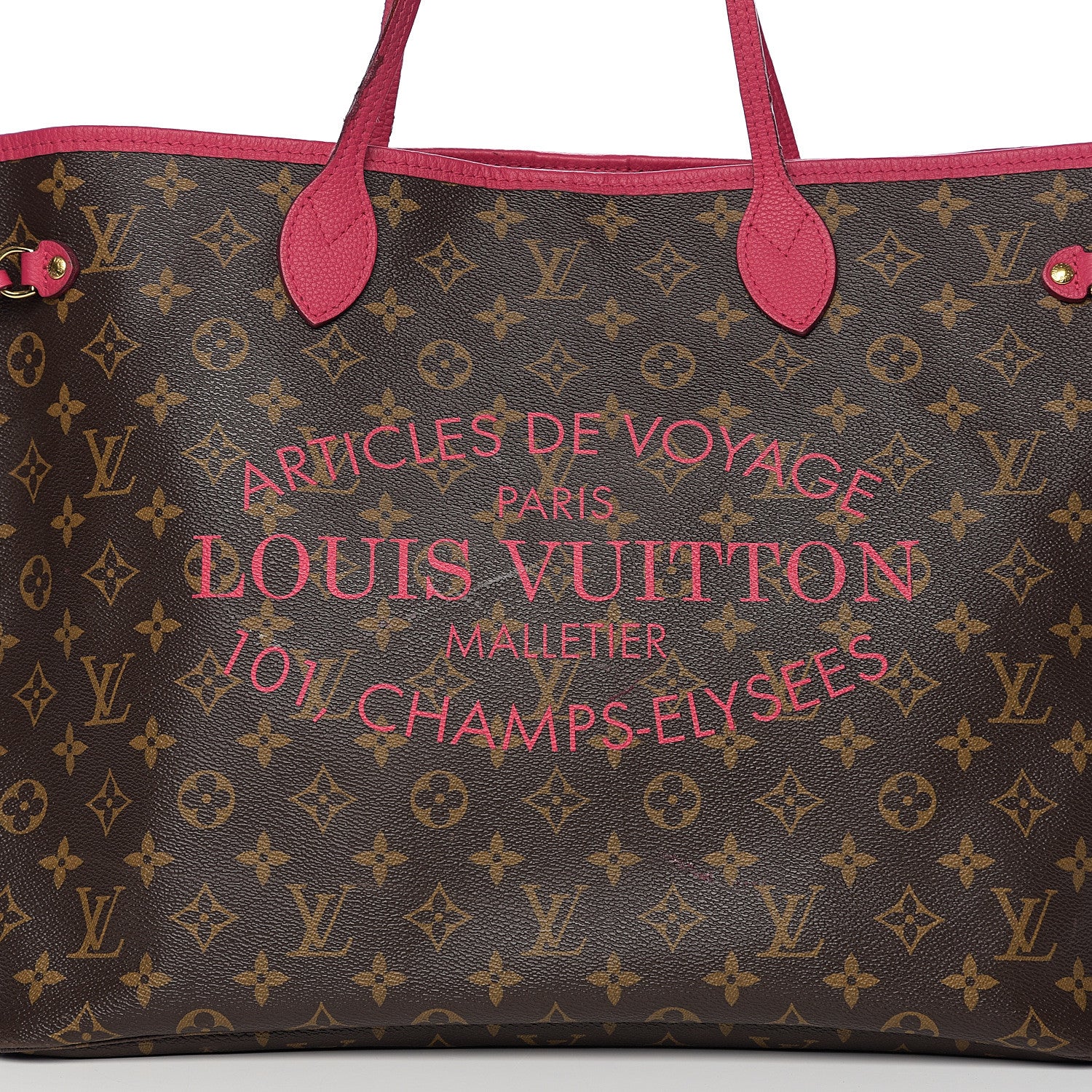 Louis Vuitton Monogram Articles de Voyage Ikat Neverfull GM Rose Indien 12 of 15