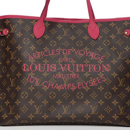 Louis Vuitton Monogram Articles de Voyage Ikat Neverfull GM Rose Indien 12 of 15
