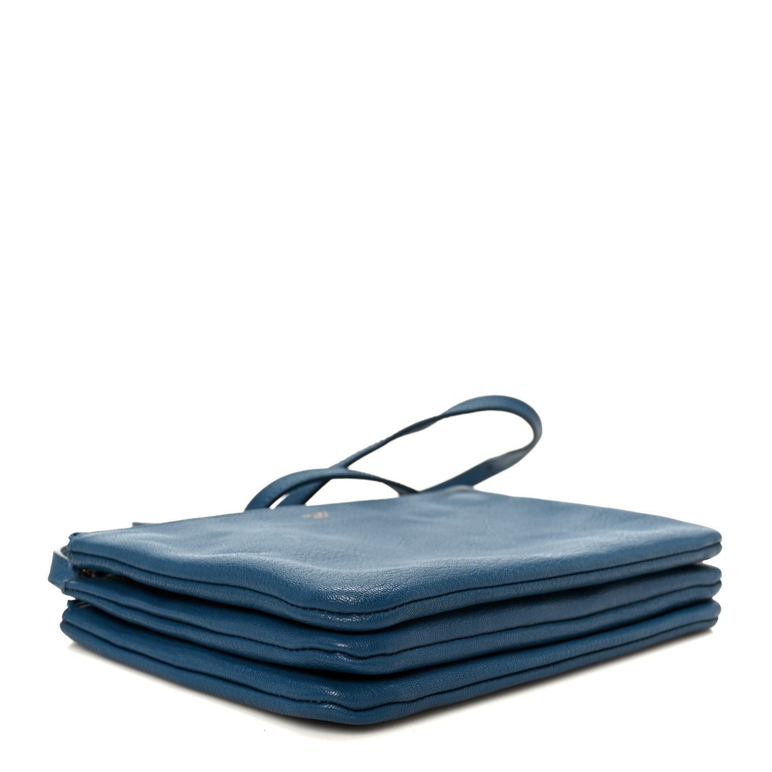 Celine Goatskin Small Trio Crossbody Bag Blue 1837507 – FASHIONPHILE