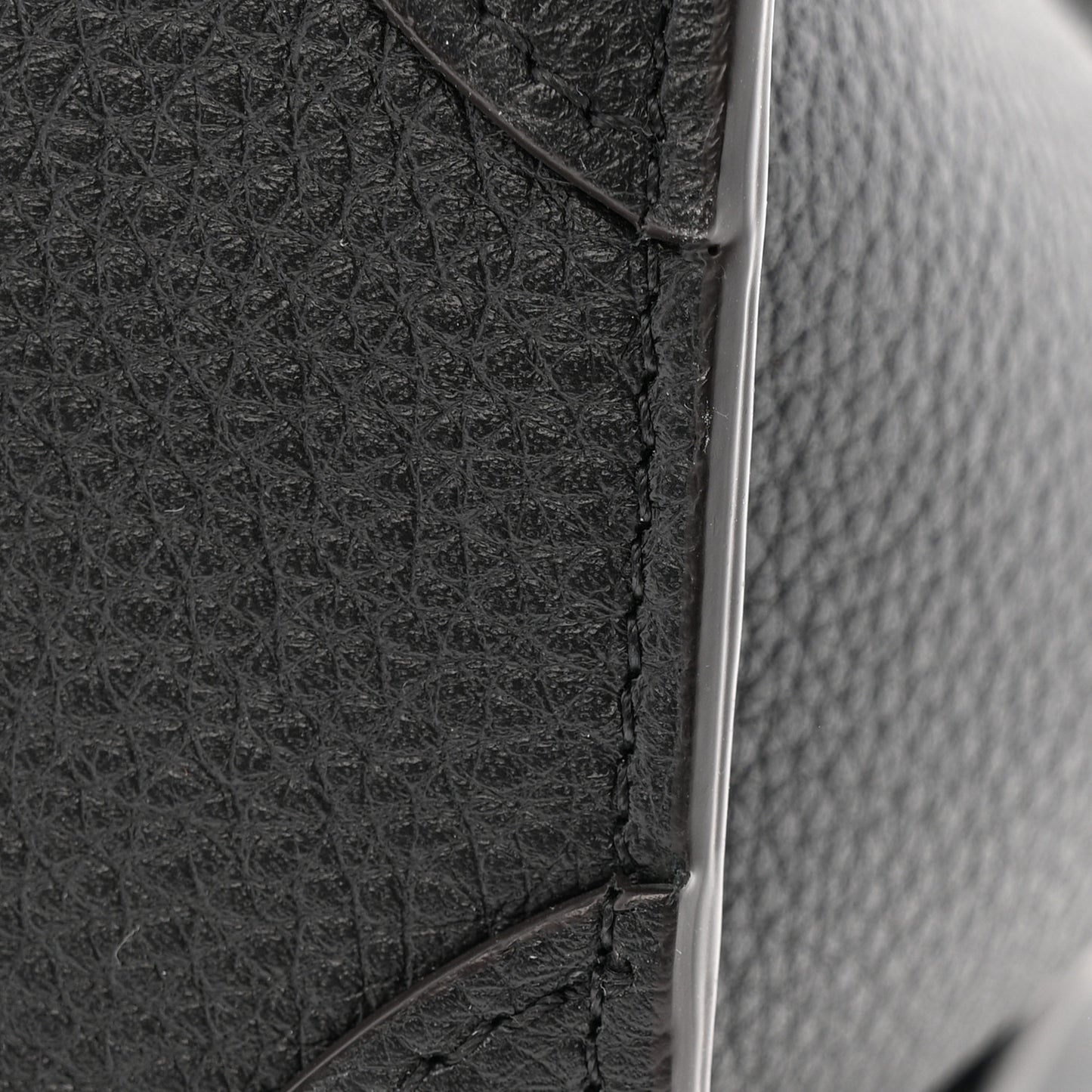 Drummed Calfskin Nano Luggage Black