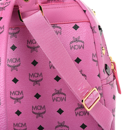 MCM Visetos Studded Small Stark M Backpack Pink 14 of 14