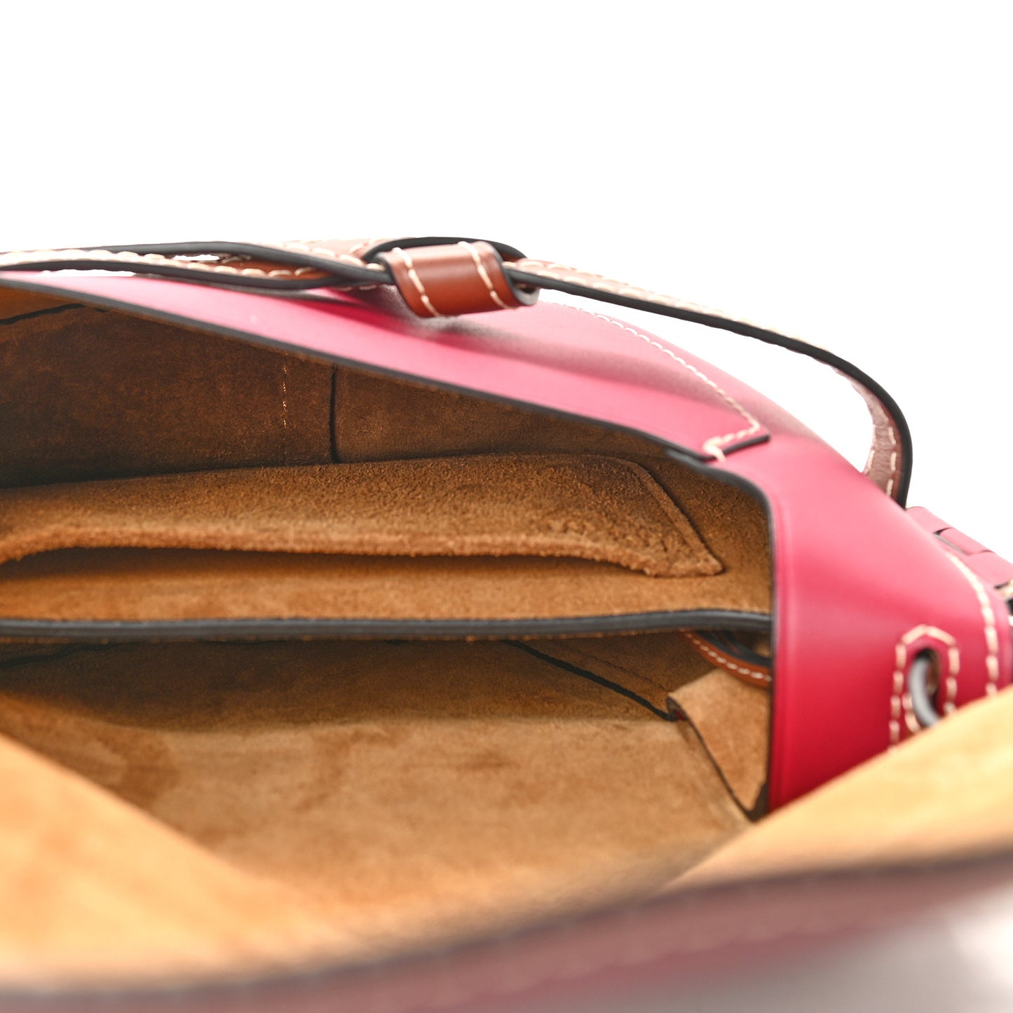Calfskin Mini Gate Crossbody Bag Garnet Pomodoro