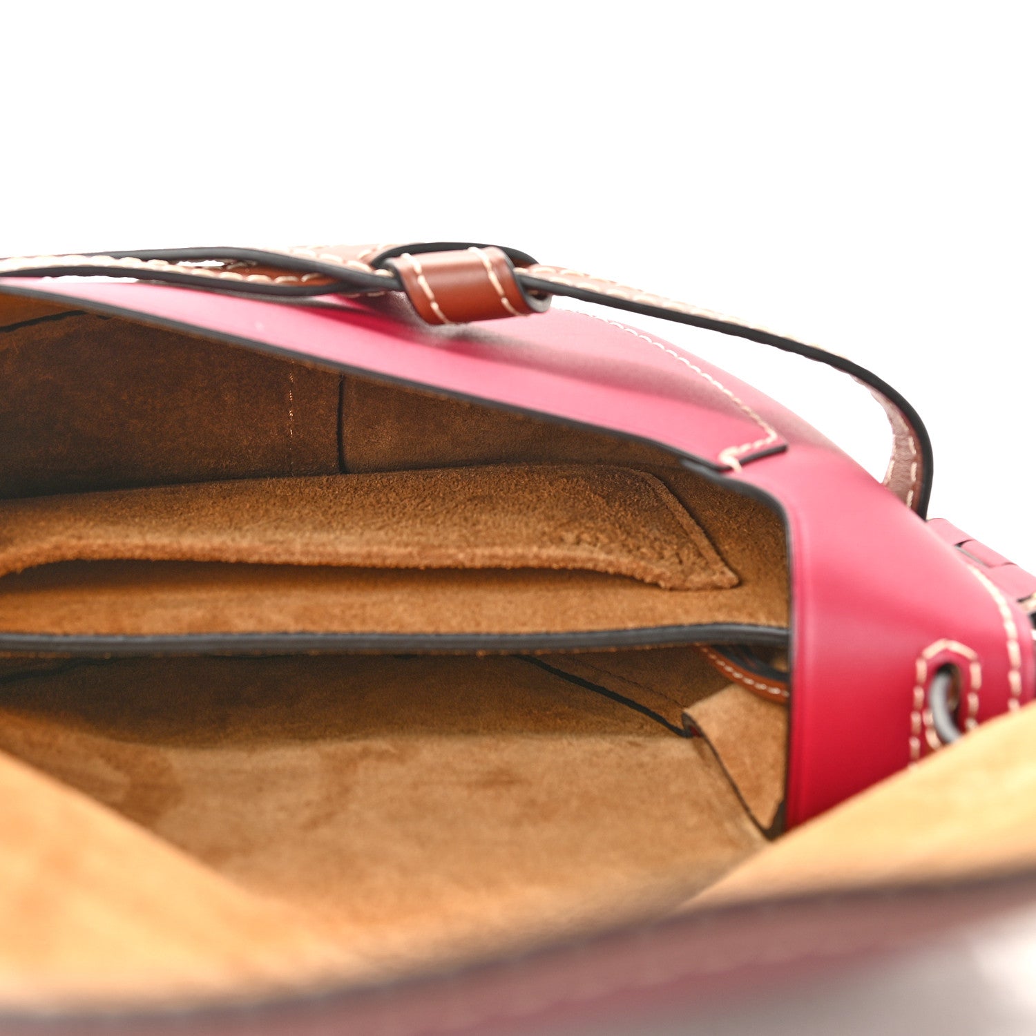 Loewe Calfskin Mini Gate Crossbody Bag Garnet Pomodoro 5 of 8