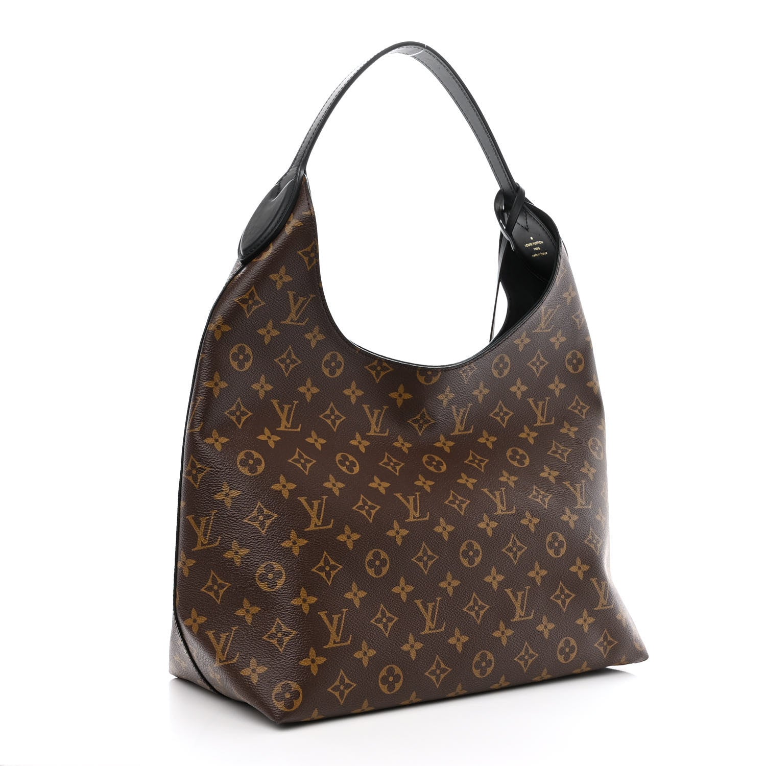 Louis Vuitton Monogram Flower Hobo Black 3 of 10