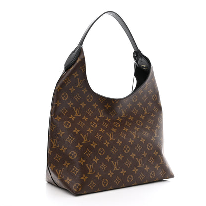 Louis Vuitton Monogram Flower Hobo Black 3 of 10