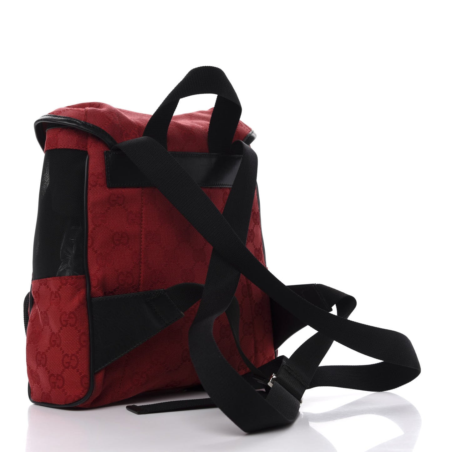 Monogram Flap Backpack Red