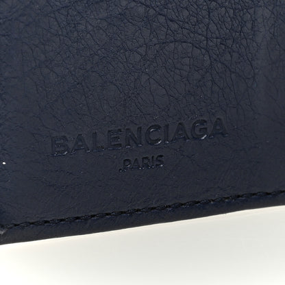 Balenciaga Agneau Giant 12 Gold Hardware Card Case Bleu Obscur 6 of 6