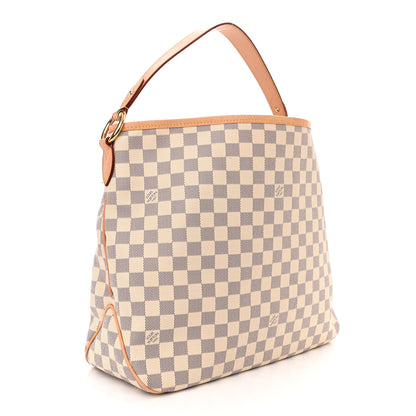 Louis Vuitton Damier Azur Delightful MM Rose Ballerine 3 of 11