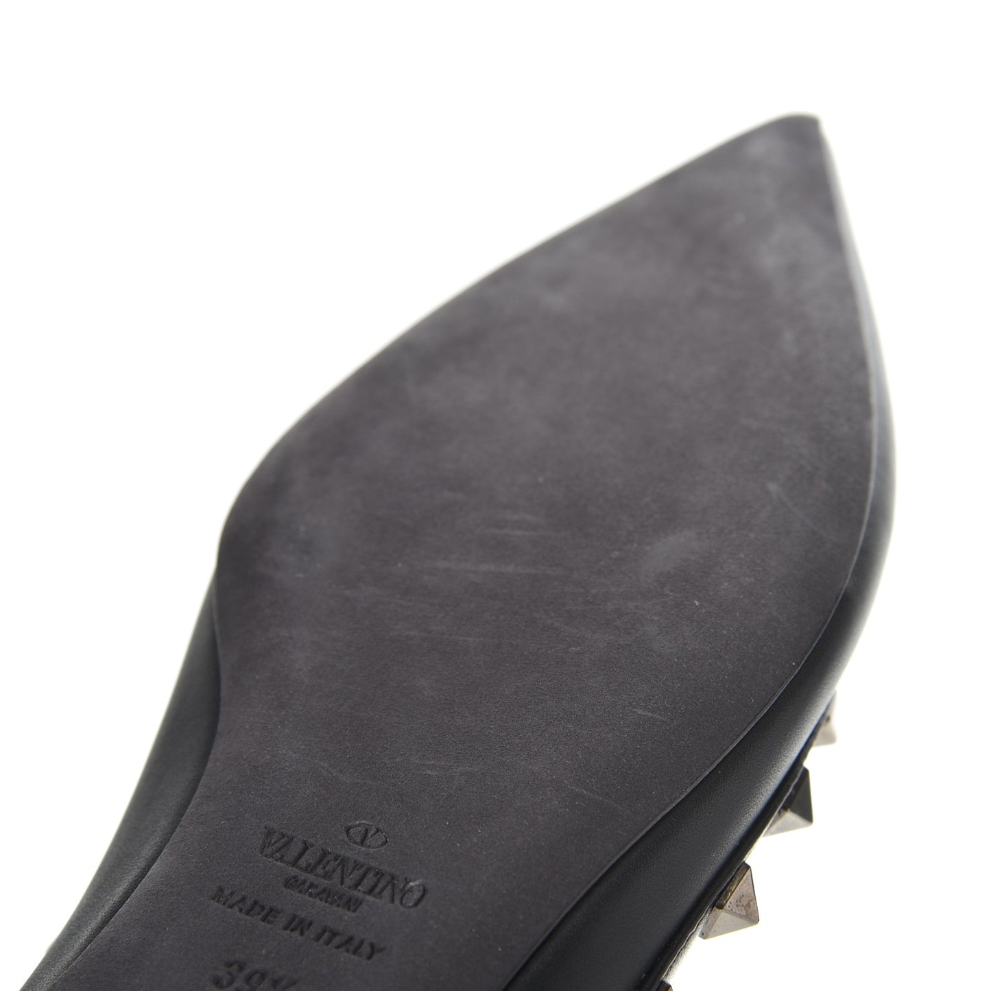 Nappa Rockstud Ballerina Flats 39.5 Black