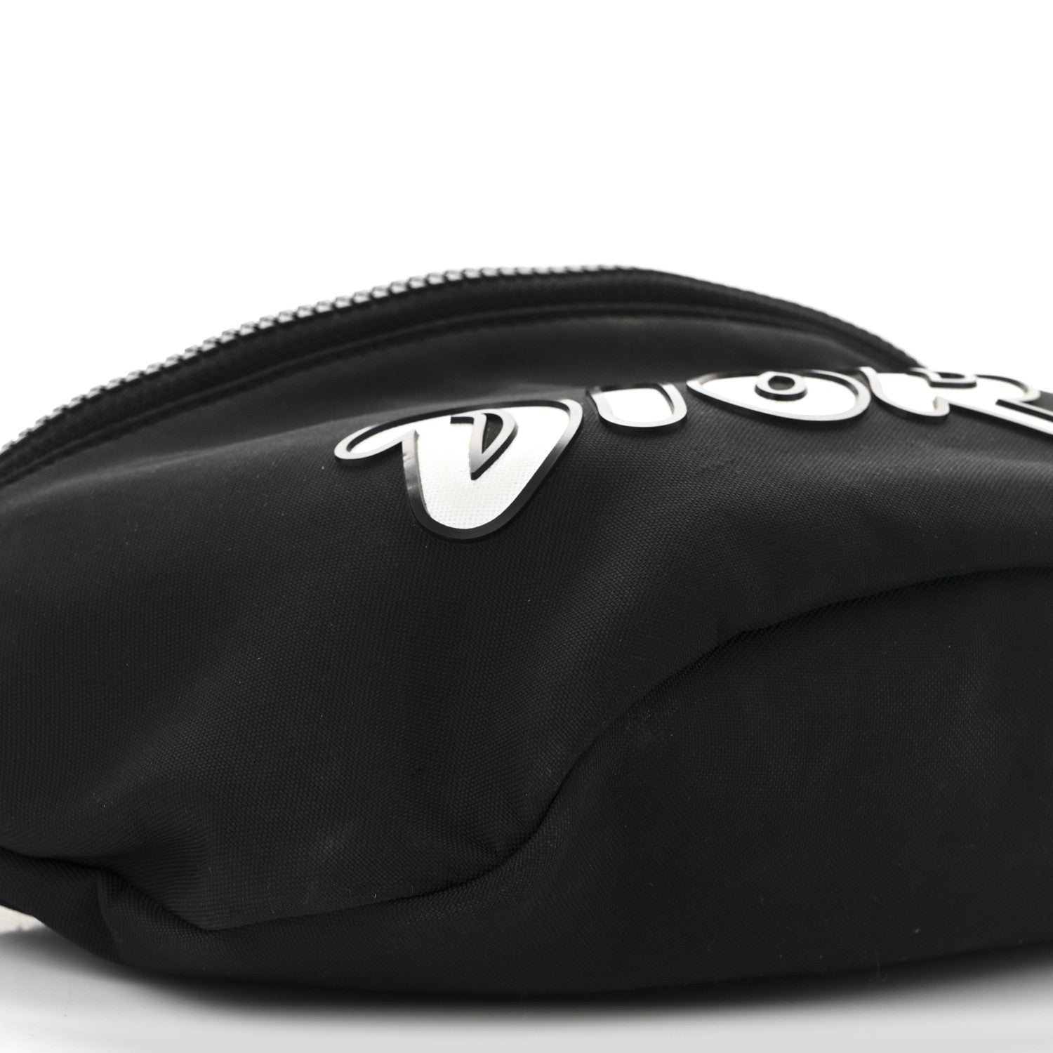 Christian Dior X KAWS Nylon Calfskin Bee Belt Bag Black 9 of 12