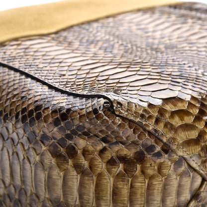 Celine Python Suede Vertical Bi-Cabas Khaki 11 of 11