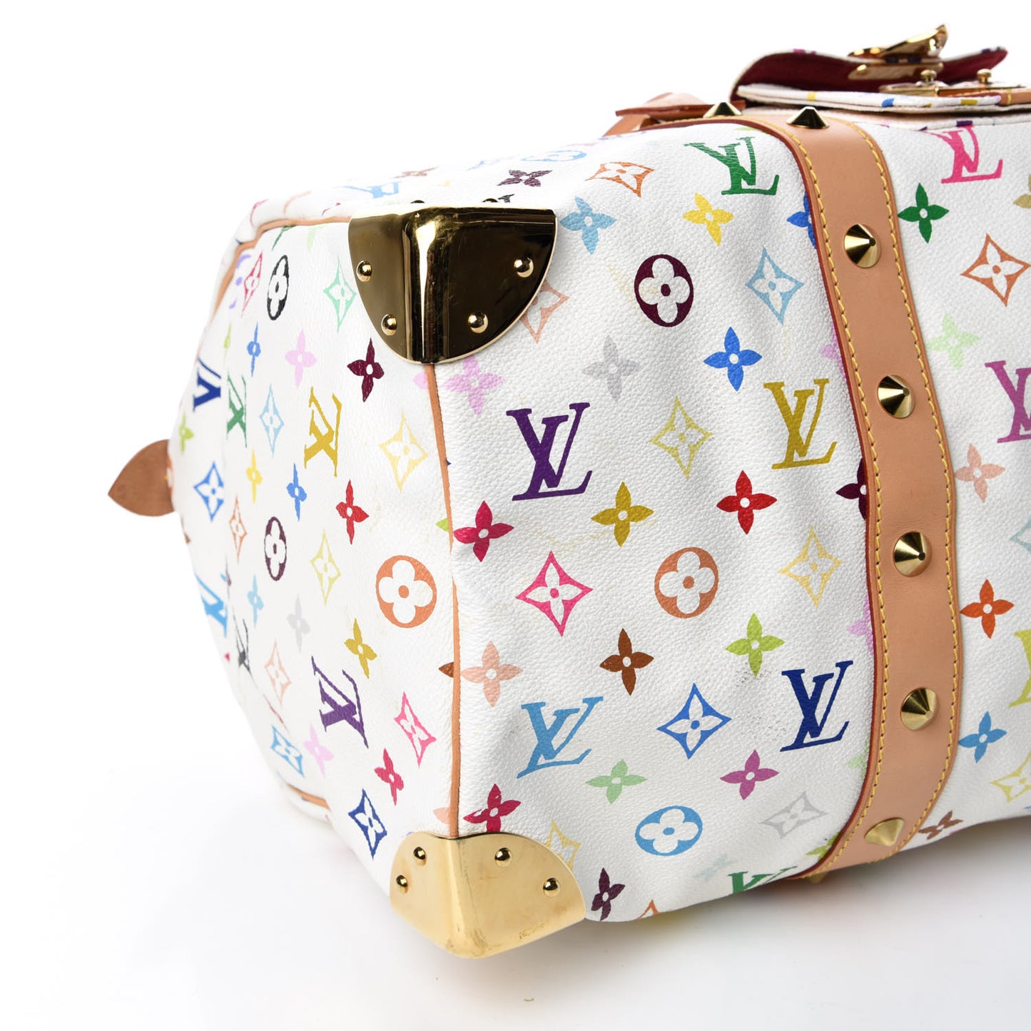 Monogram Multicolor Keepall 45 White
