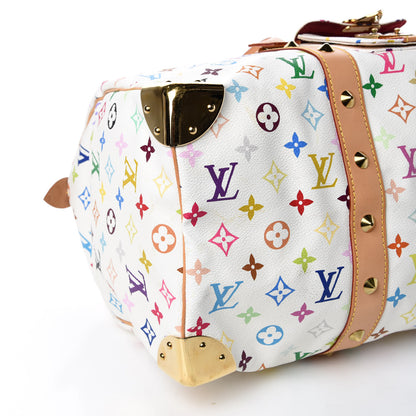 Louis Vuitton Monogram Multicolor Keepall 45 White 5 of 9
