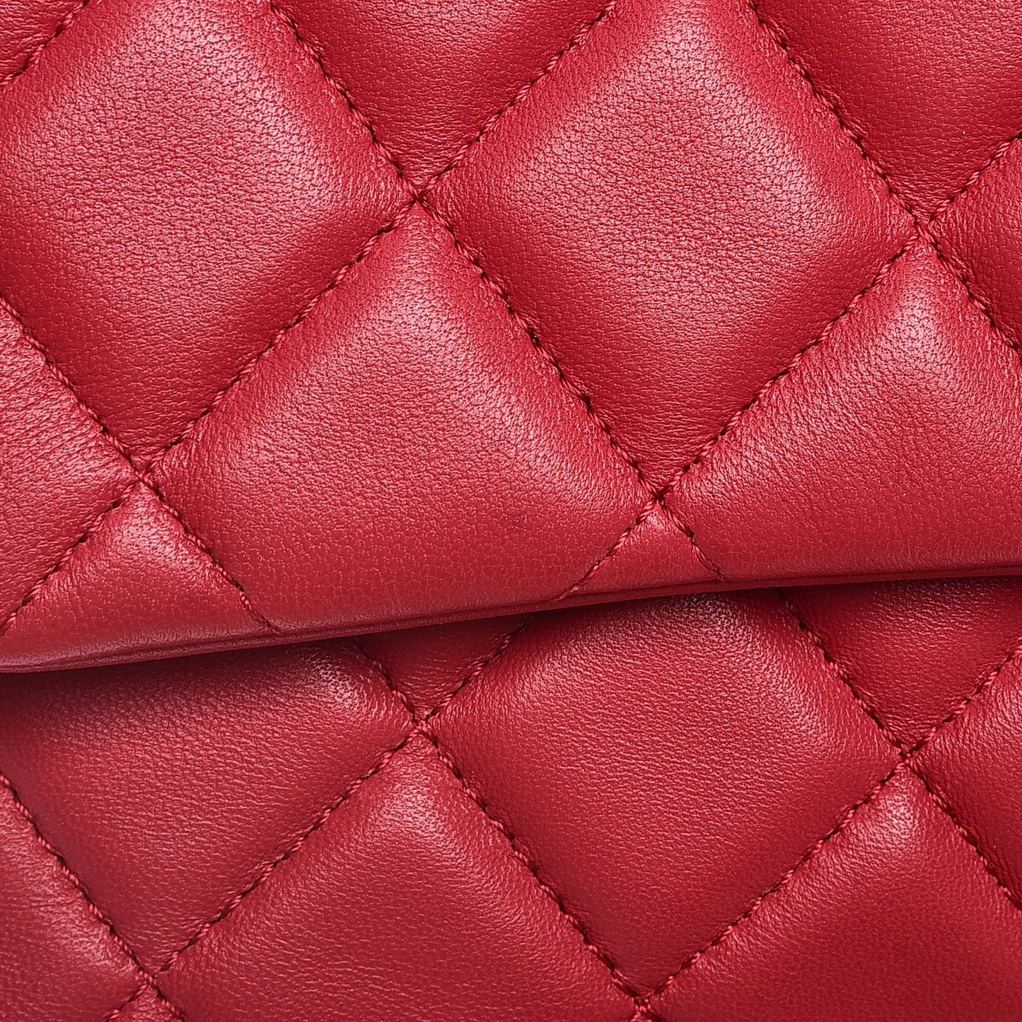 Lambskin Quilted Jumbo Chanel 3 Flap Dark Pink