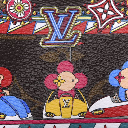 Louis Vuitton Monogram 2020 Christmas Animation Bumper Cars Mini Pochette Accessories Coquelicot 7 of 9