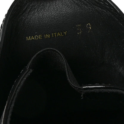 Prada Spazzolato Metal Triangle Logo 50mm Loafers 39 Black 8 of 8