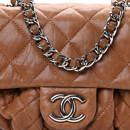 Chanel Washed Lambskin Mini Chain Around Messenger Brown 8 of 14