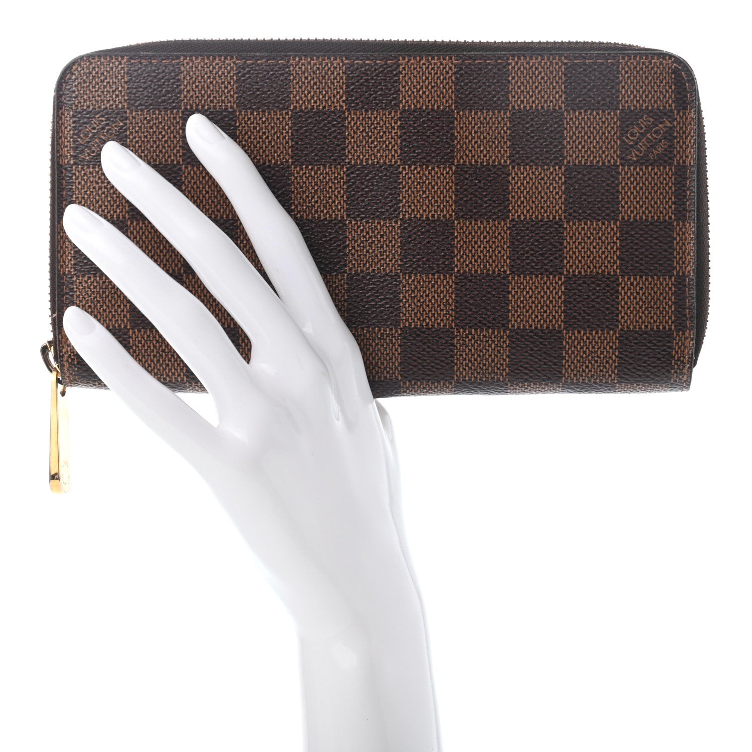 Louis Vuitton Damier Ebene Zippy Wallet 2 of 7