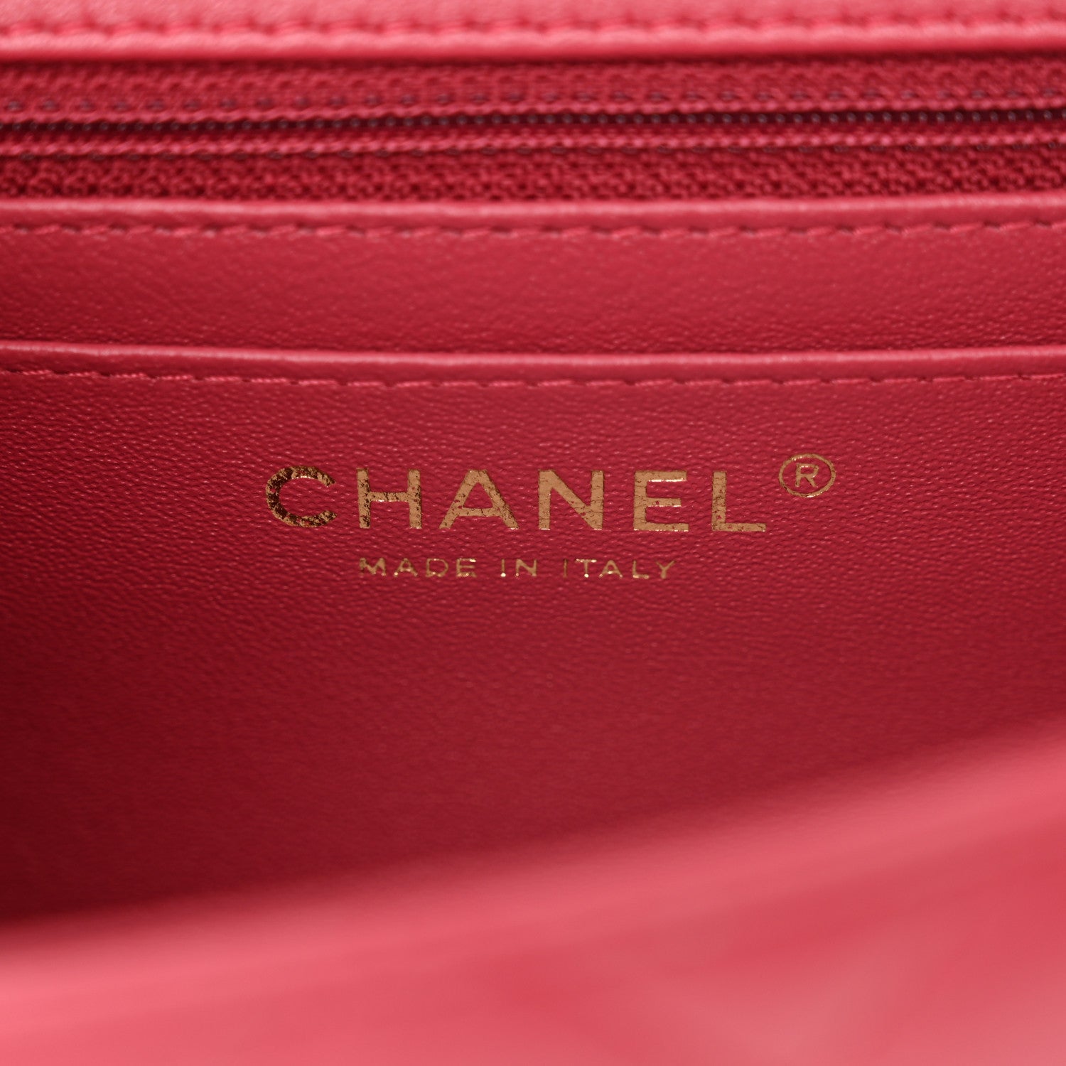 Chanel Lambskin Quilted Mini Square Flap Dark Pink 6 of 10