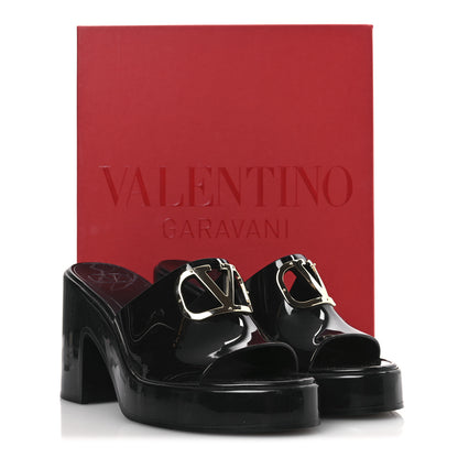 Valentino Garavani Rubber VLogo PM Platform Slide Sandals 40 Black 11 of 11