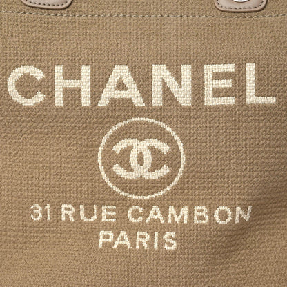 Chanel Mixed Fibers Medium Deauville Tote Beige 11 of 12