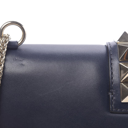Valentino Garavani Vitello Medium Glam Lock Rockstud Flap Marine 12 of 12