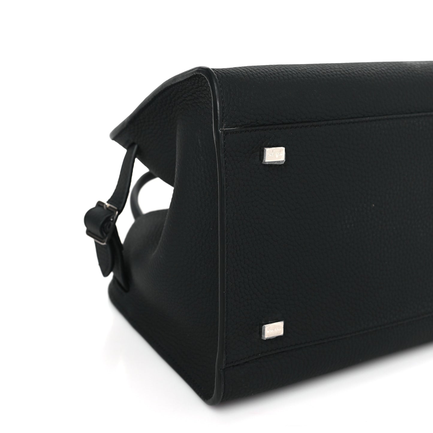 Grained Calfskin Soft Margaux 10 Bag Black