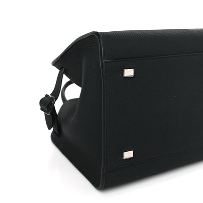 The Row Grained Calfskin Soft Margaux 10 Bag Black 7 of 8