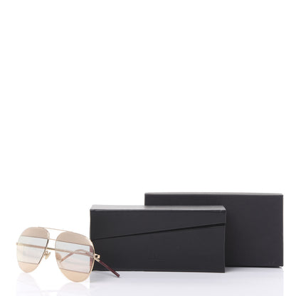 Christian Dior Split 1 Aviator Sunglasses Gold 8 of 8